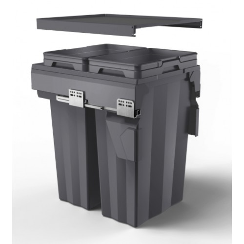 ME40-36DGR Double Waste Bins with Soft Closing